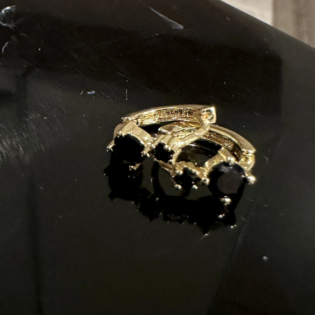 铜合金合成锆石耳饰 ASA. J I E 轻奢简约气质百搭耳环AAES65