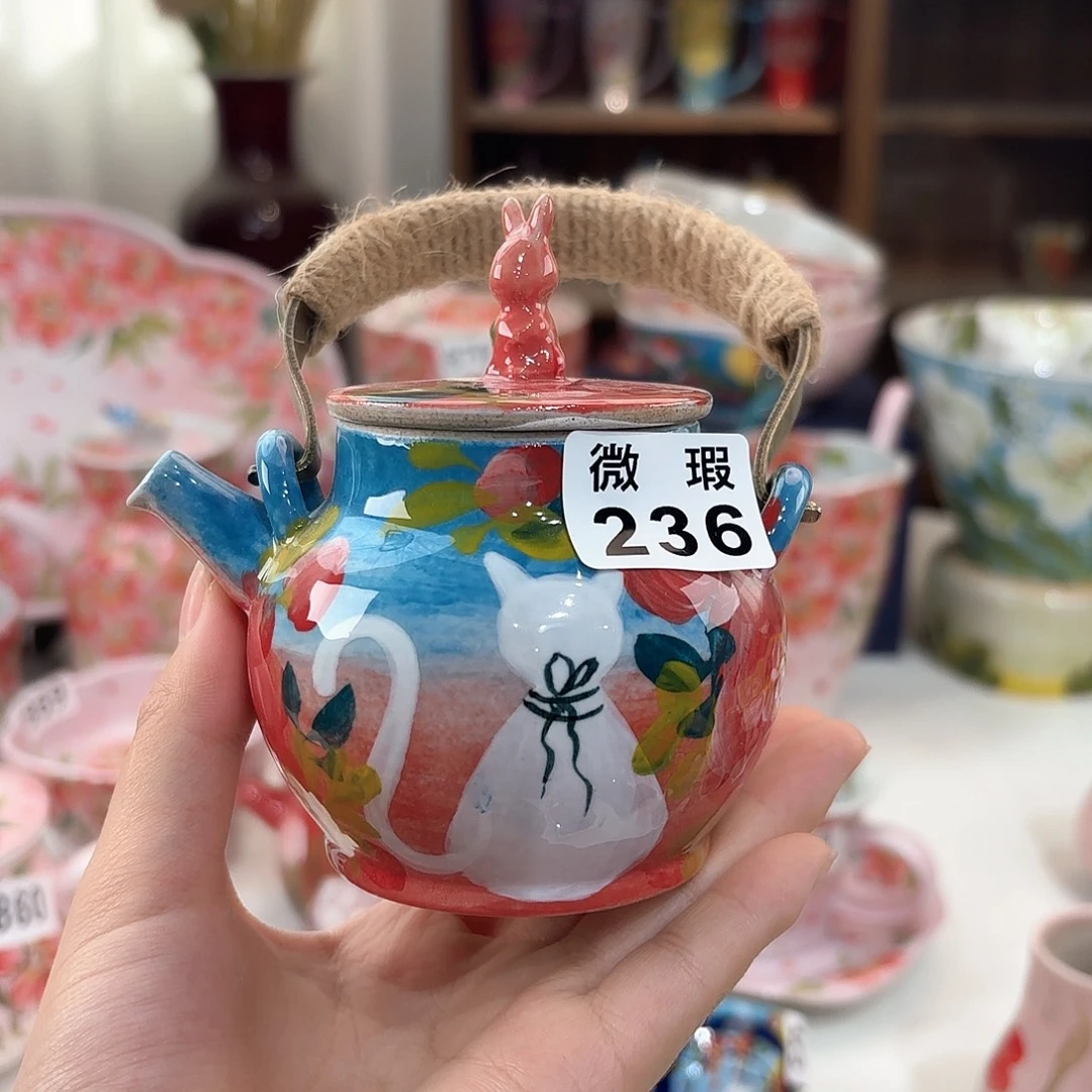 景德镇手绘高温釉下彩陶瓷茶具
