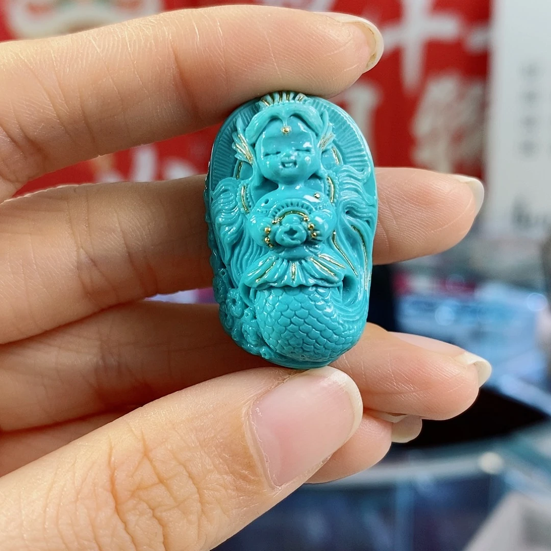 绿松石未镶嵌珠宝奇石