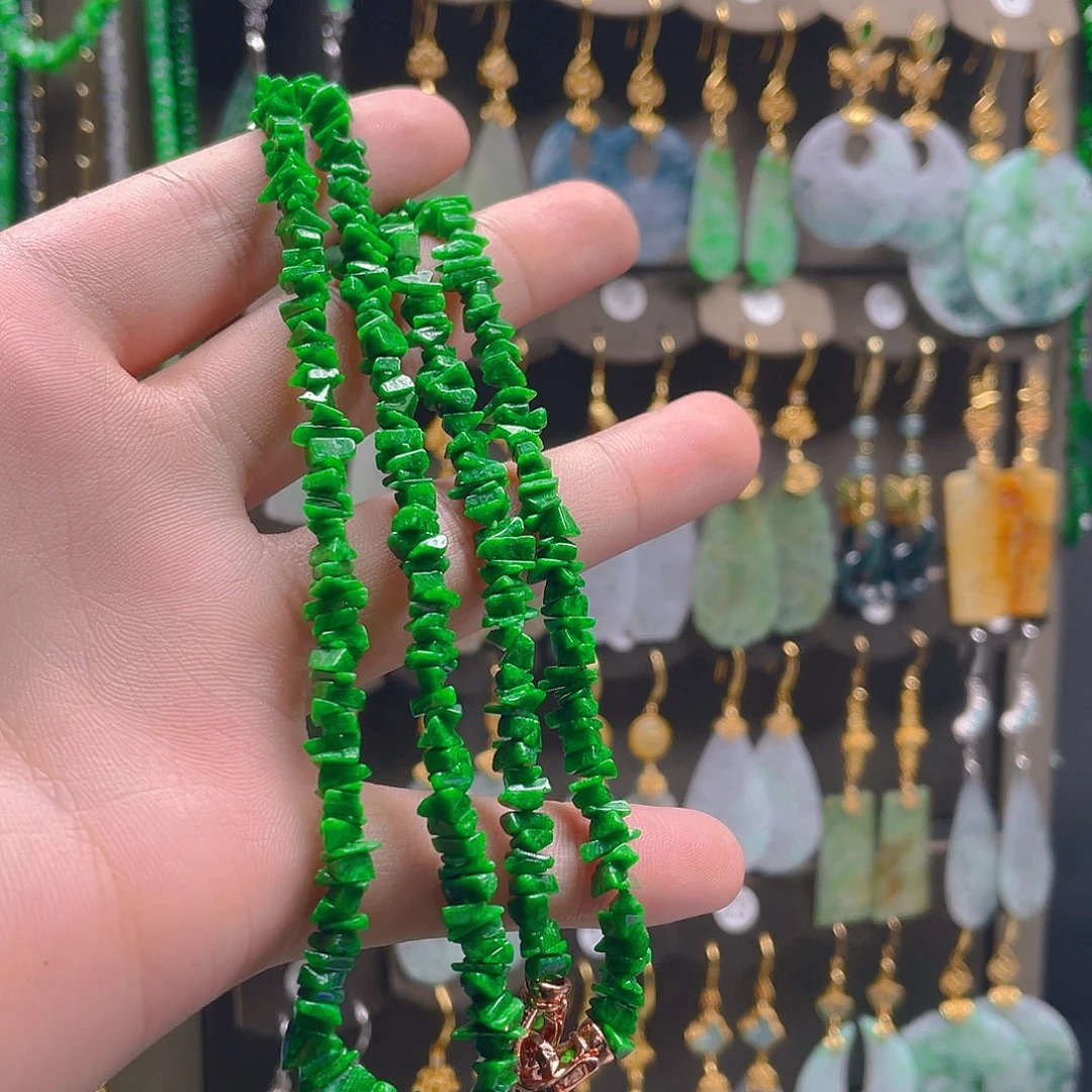 翡翠未镶嵌耳饰翡翠