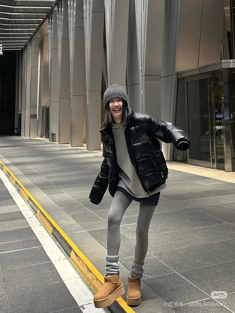 黑灰色连袜压力显瘦打底裤袜子女外穿中灰秋冬加绒加厚保暖