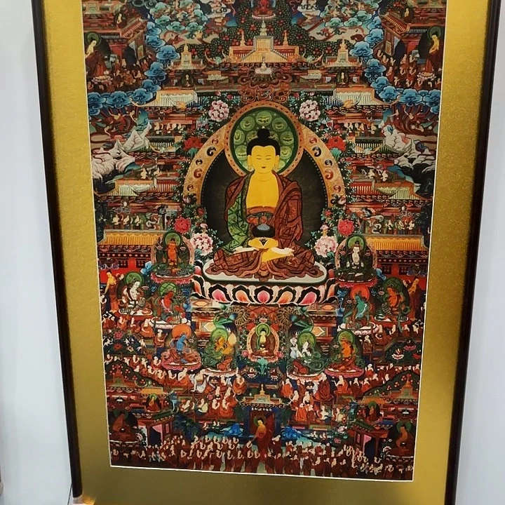 卷轴画唐卡作品框