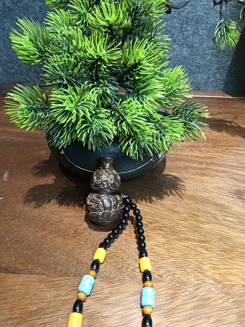 木雕葫芦手把件吊坠