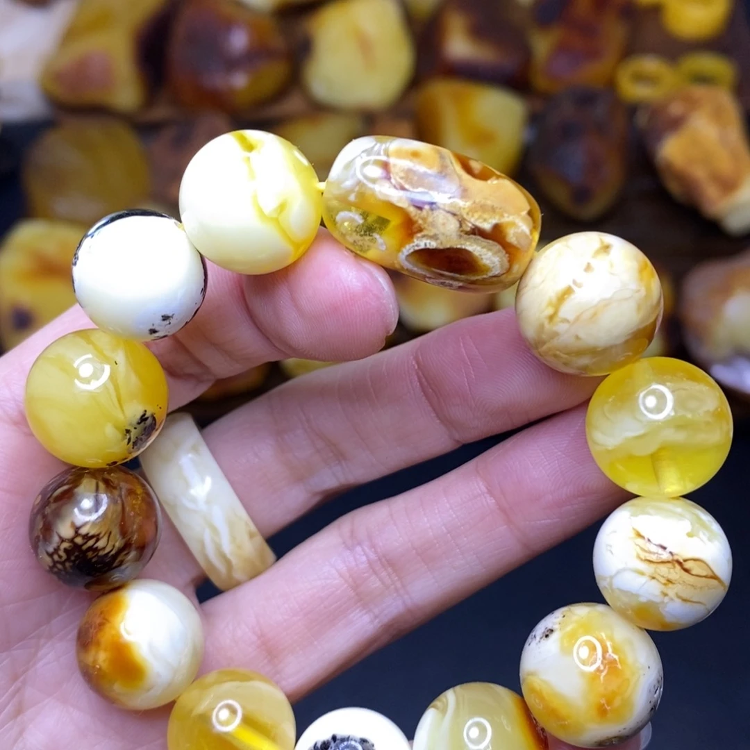 未镶嵌定制蜜蜡胖