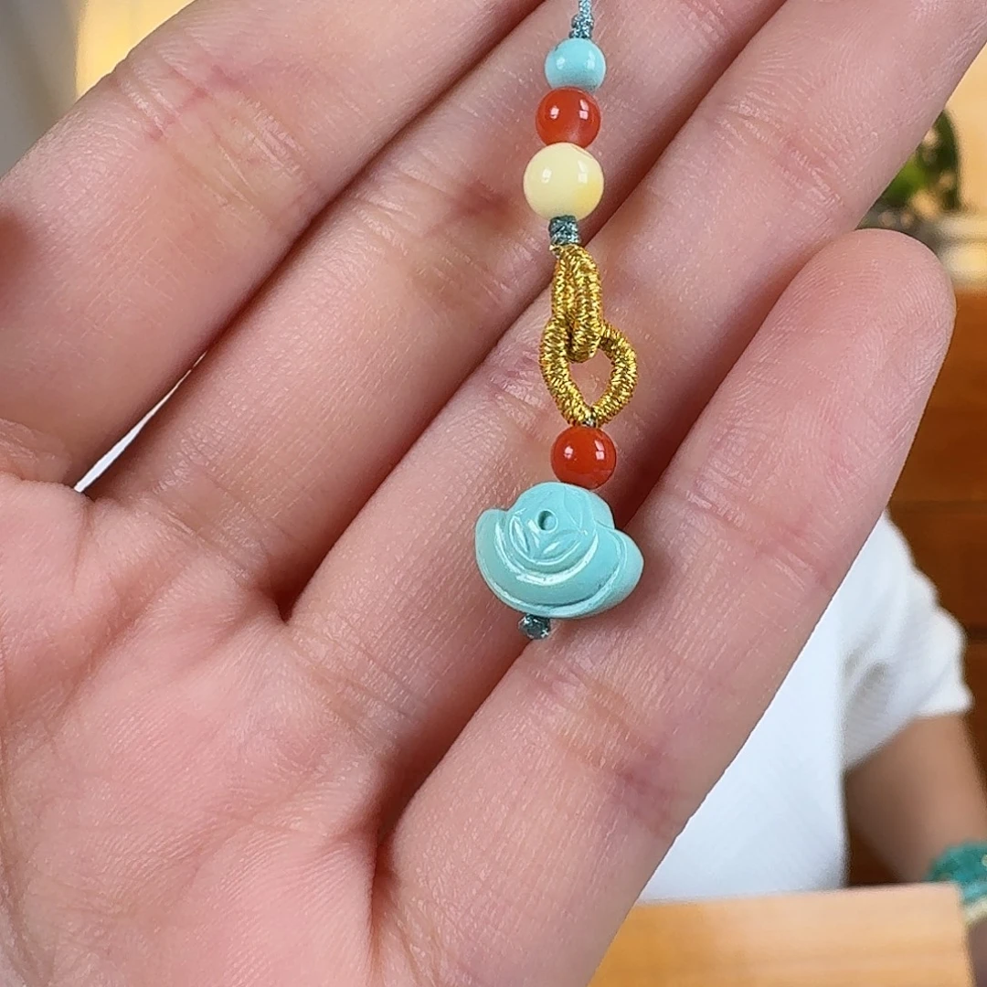 绿松石未镶嵌挂件