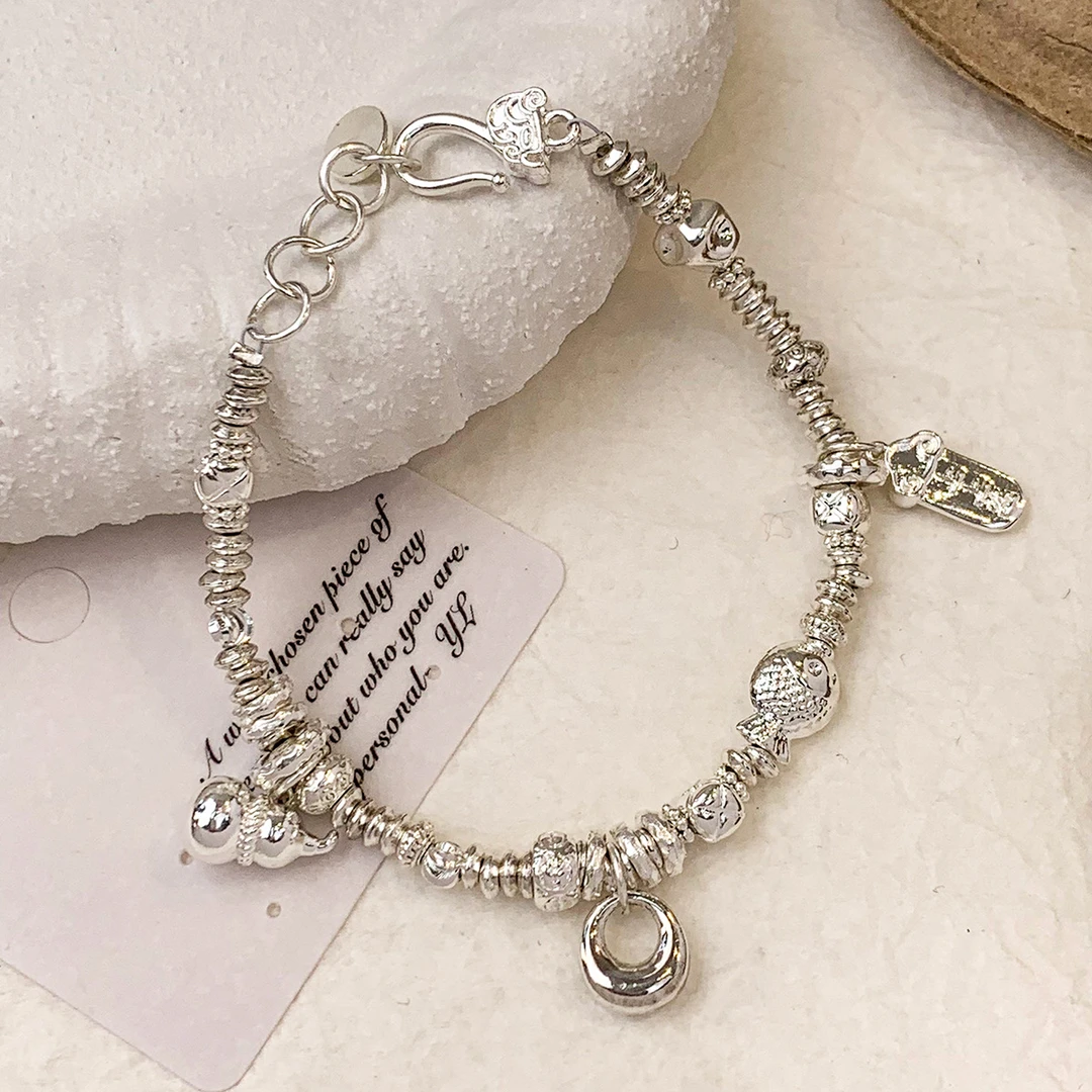 足银手链 招财葫芦小胖福足银999手链轻奢女简约百搭时尚小众设计