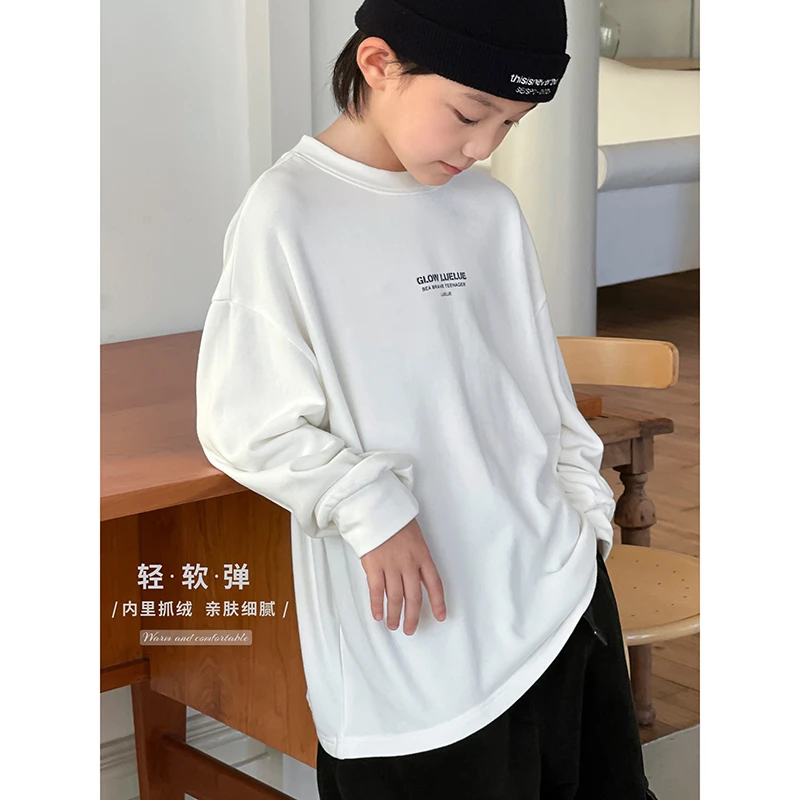 9.22新品【现货】略略童装 儿童日系秋季基础圆领长袖T恤 253TX5851