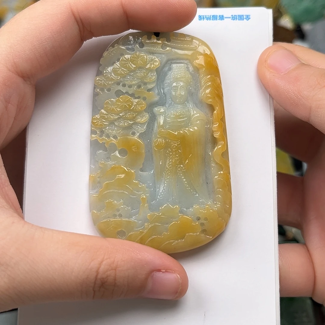 龙***大翡翠未镶嵌颈饰翡翠