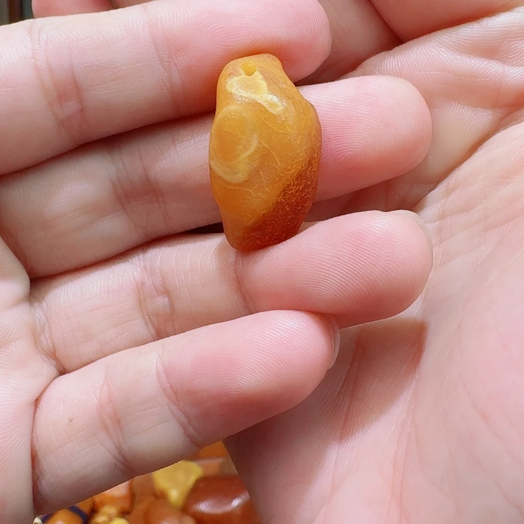海***鱼蜜蜡未镶嵌颈饰蜜蜡