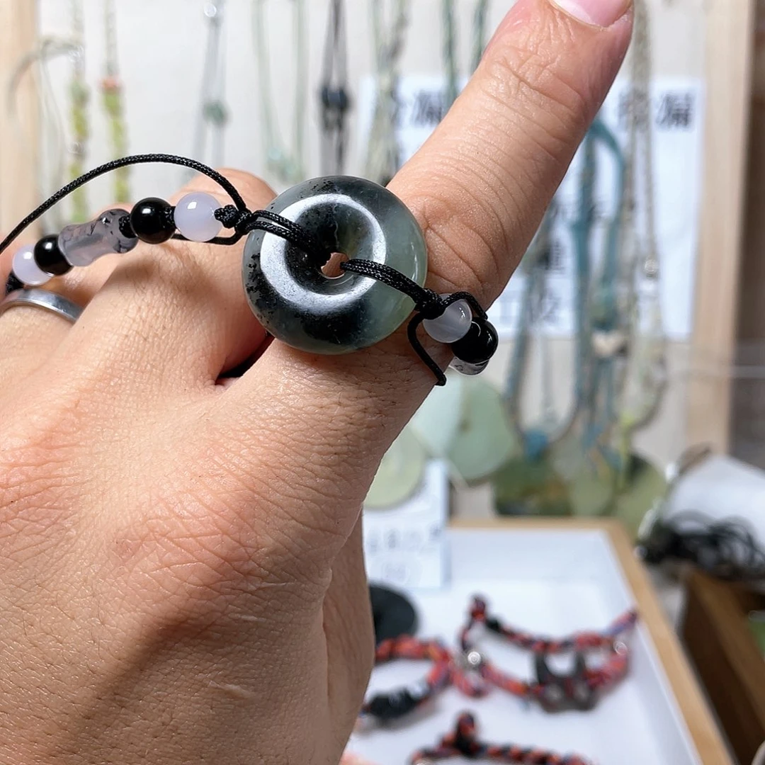 蛇纹石玉手链合金