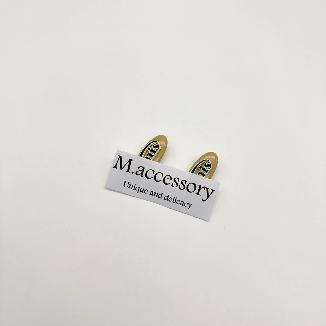Mi33 韩版饰品 字母鸭嘴夹边夹 J061141