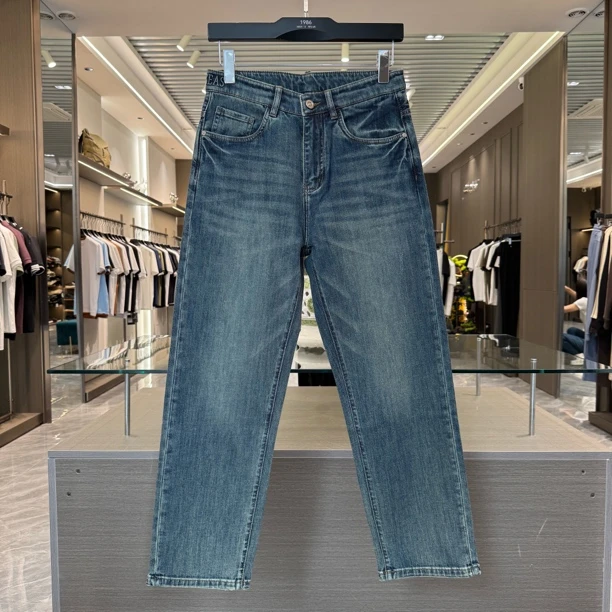 【直筒牛仔裤】6129男士蓝牛时尚宽松休闲