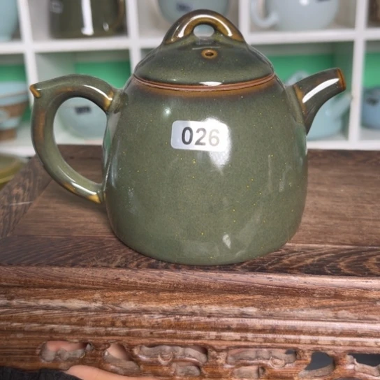 杯026茶叶末洒金秦权壶一级品