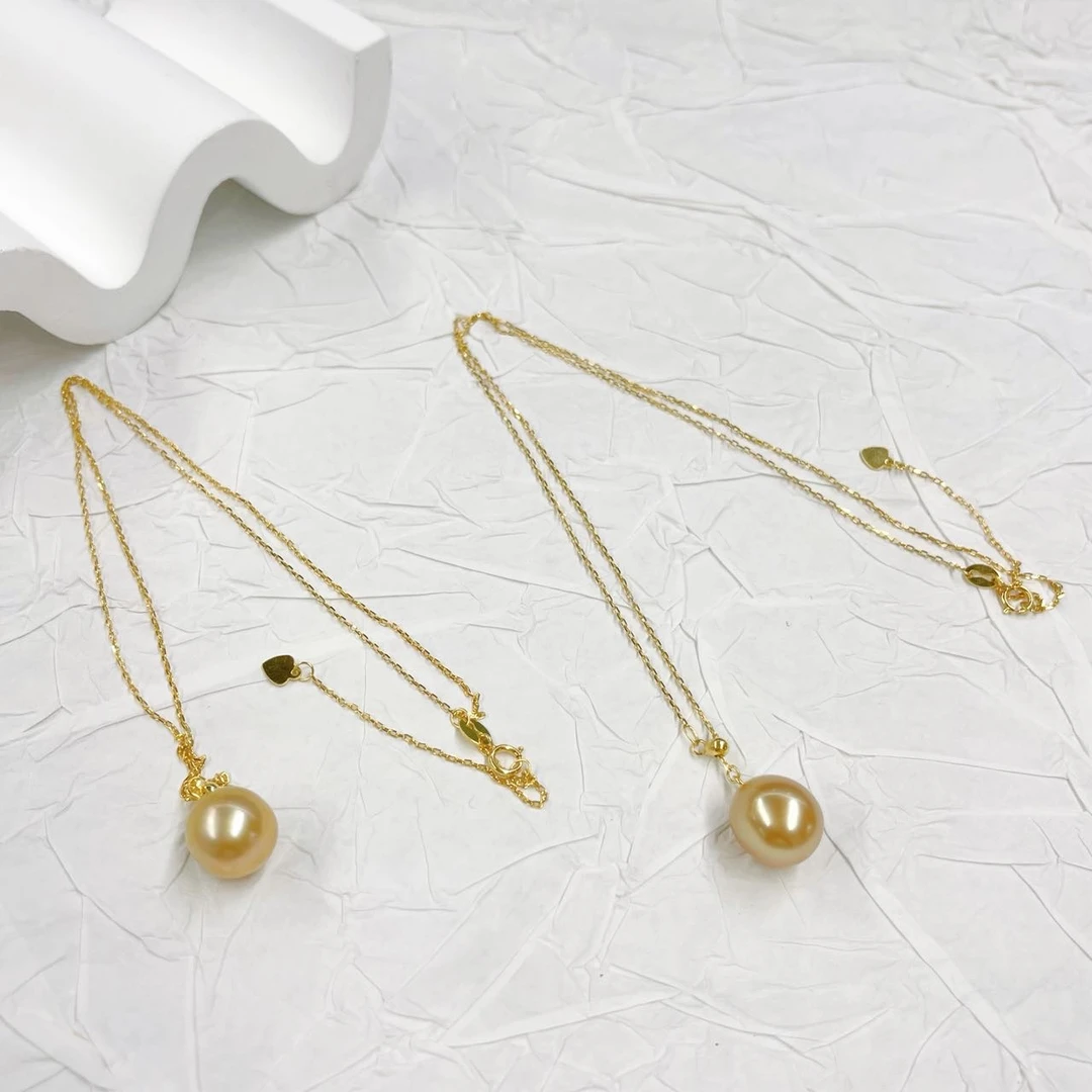 【小宝珠宝】8 S0832-S925银海水珍珠项链-多样性发一件-10mm