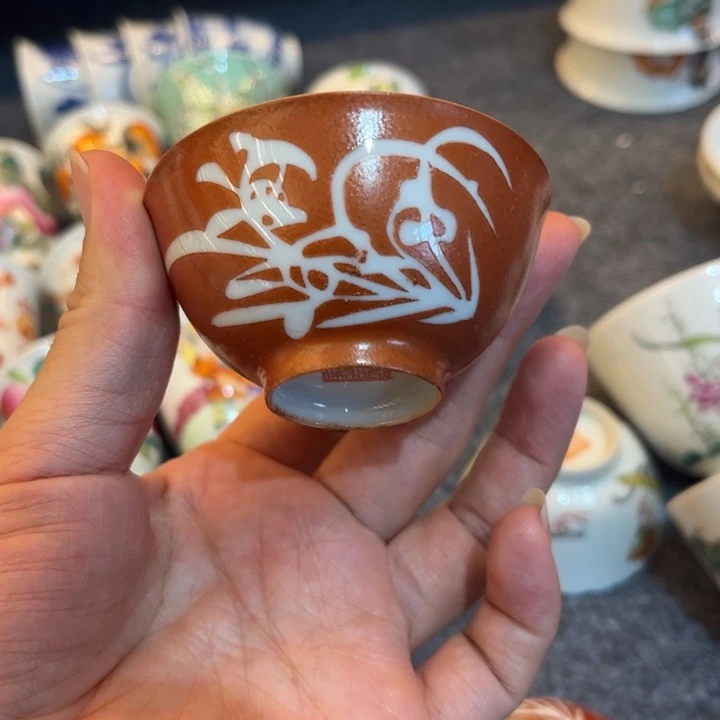 手绘茶杯盖碗陶瓷