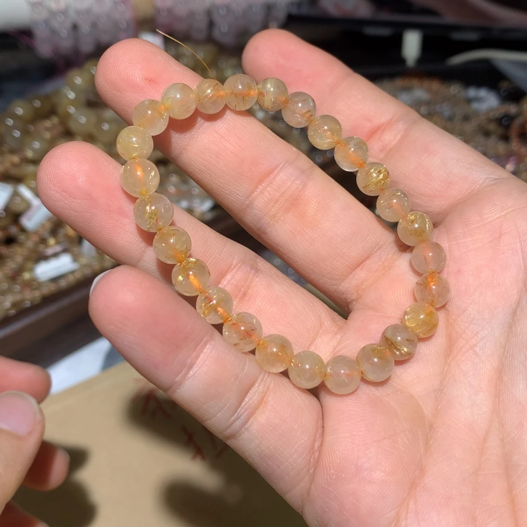 爱***食水晶未镶嵌手链手链