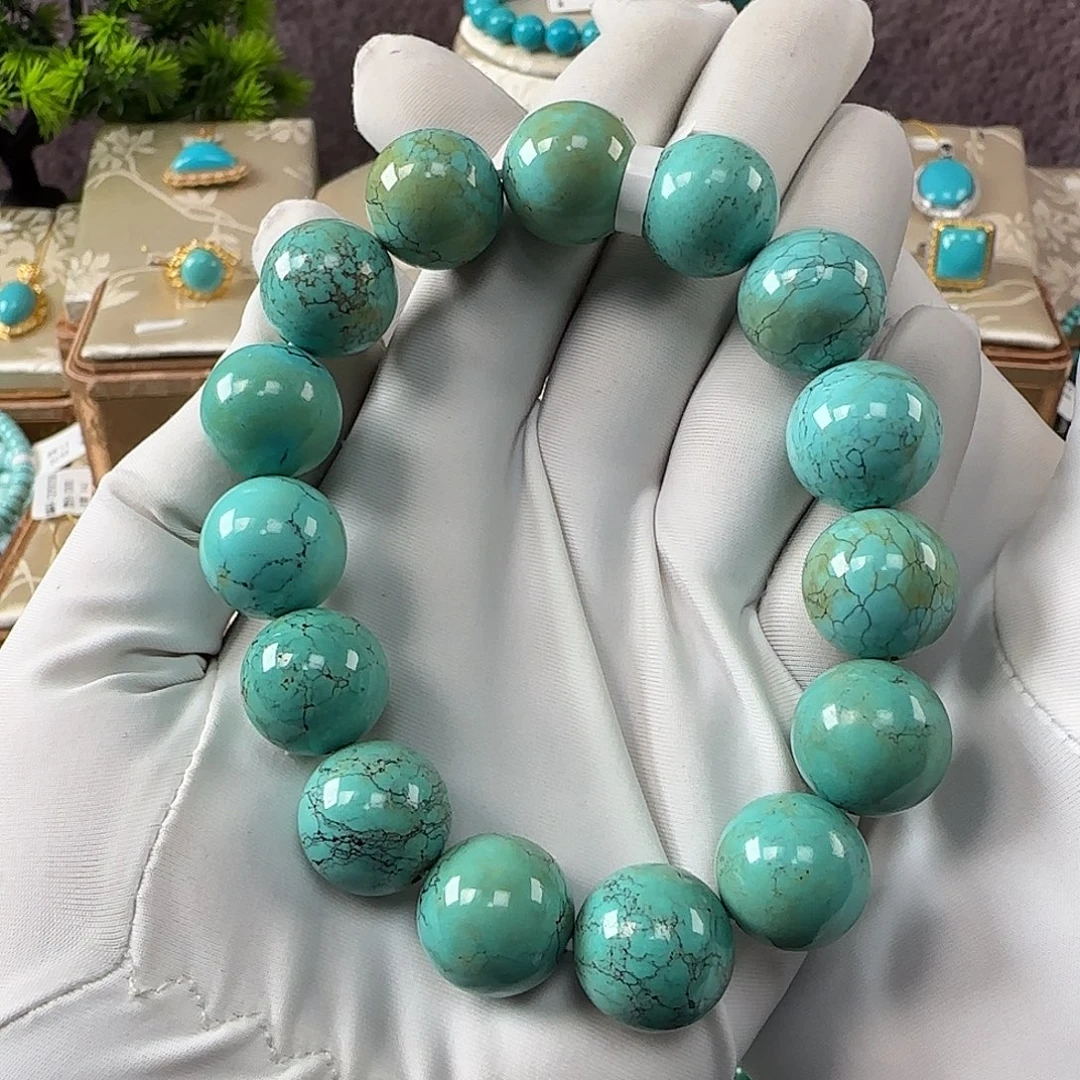 绿松石未镶嵌14mm➕手串