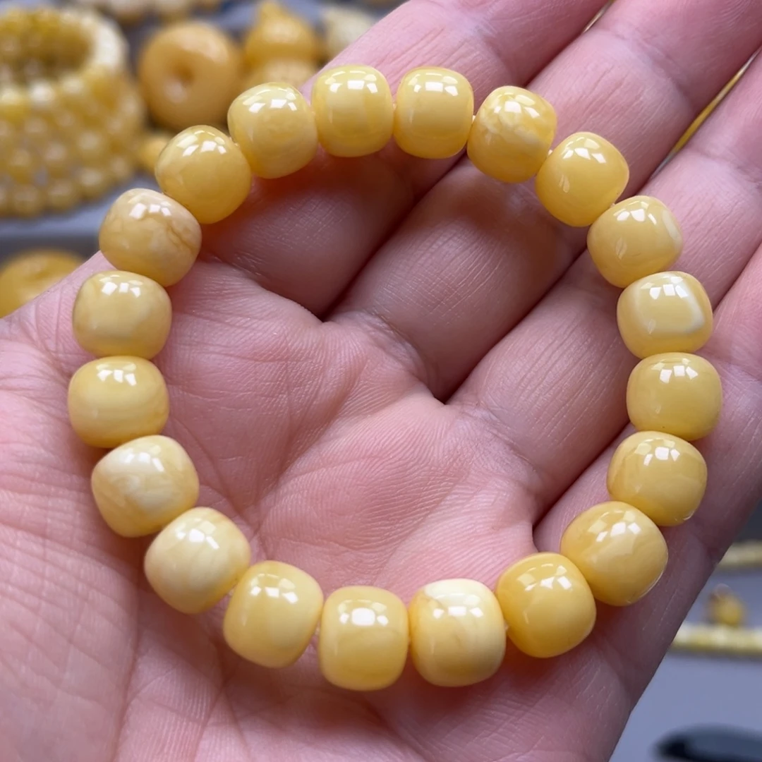 琥珀未镶嵌手链手串