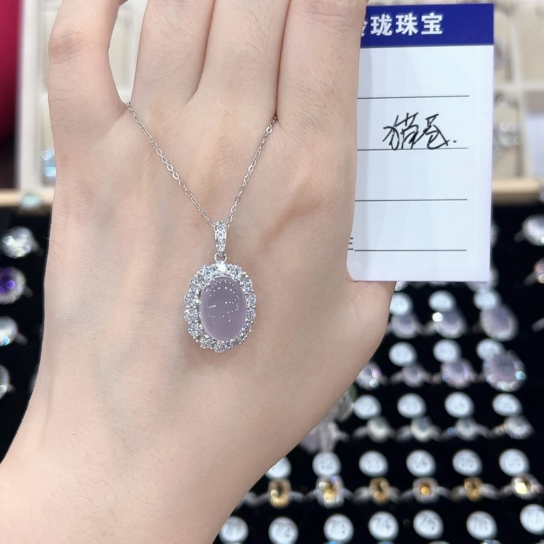 猫****银S925镶嵌戒指芙蓉石