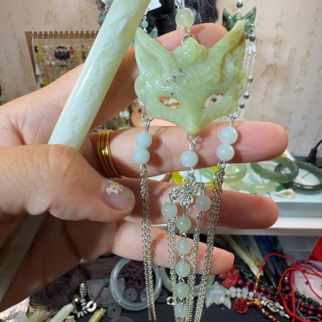 岫玉未镶嵌发簪福利款