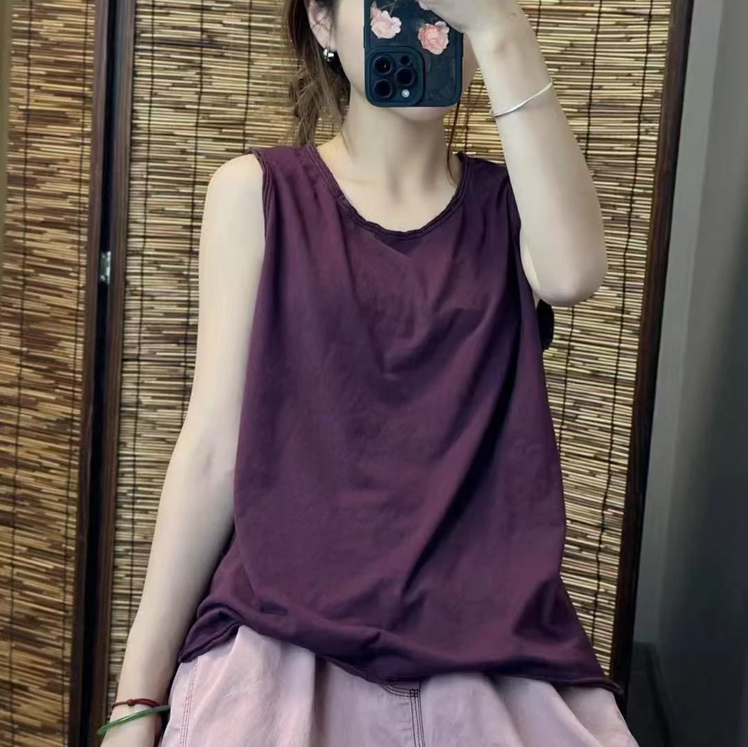 简单百搭多色背心119126