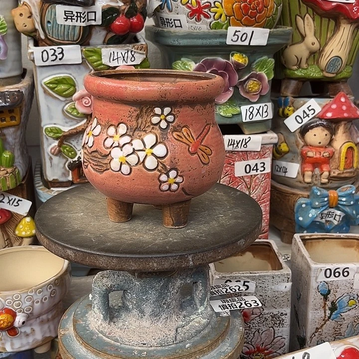 粗陶材质多肉花盆