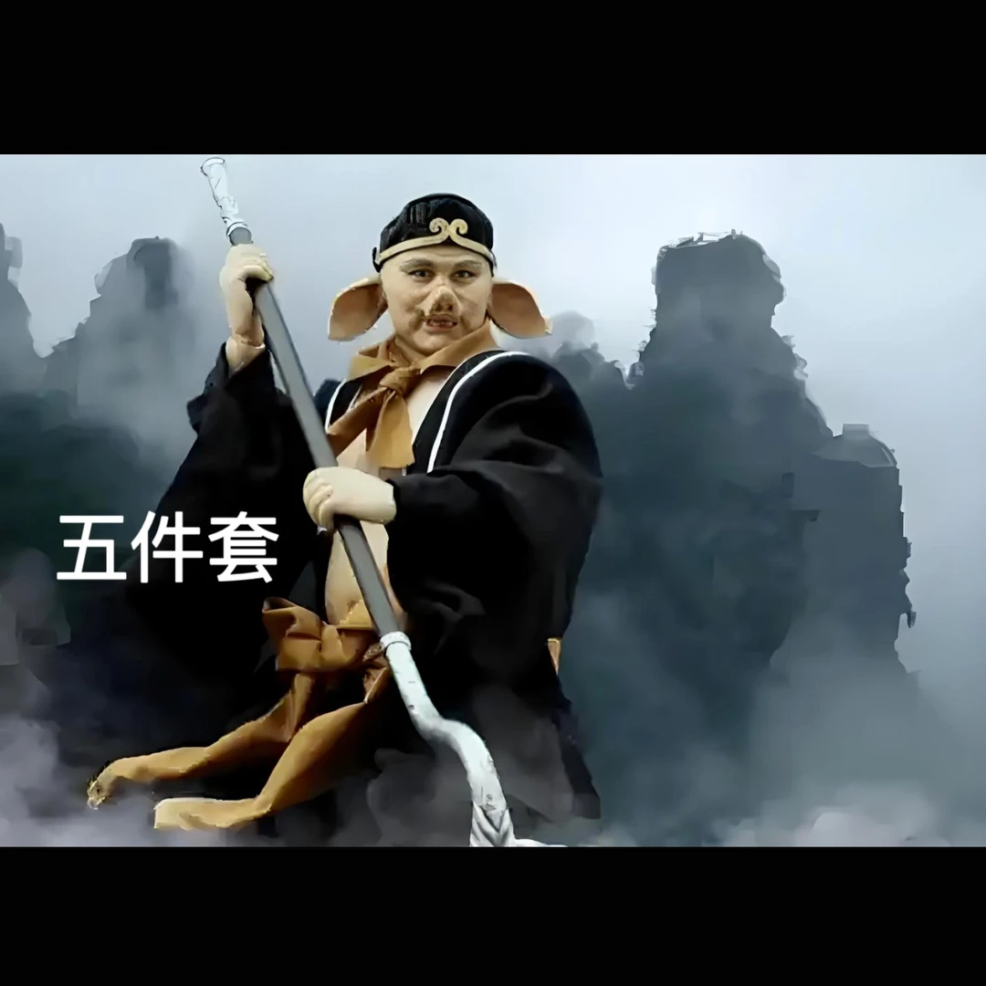 豪华5个 带振 装  /二师兄软铠甲/ 侣布荒地战戟  铠甲  配饰