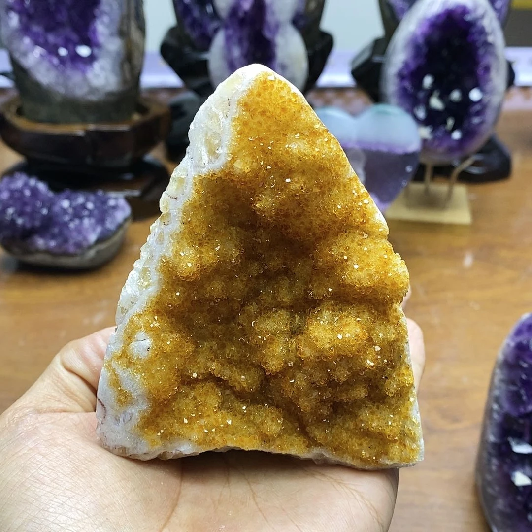 未镶嵌大型摆件（非配饰）紫晶花****～