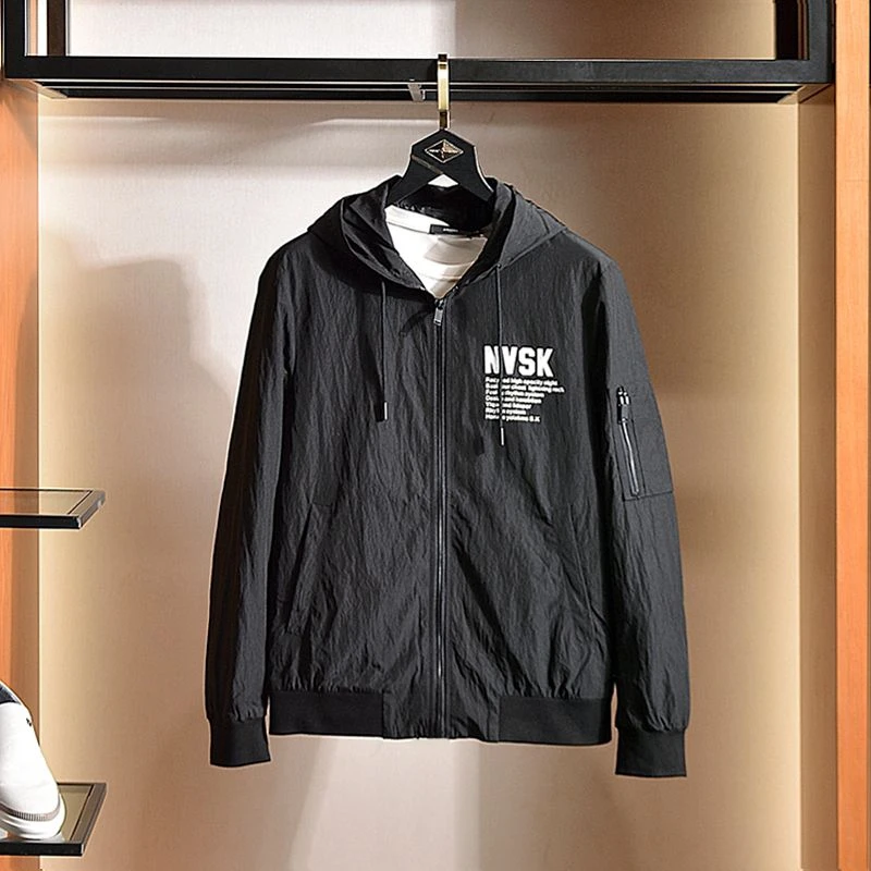 男装尾货  青年春秋款连帽休闲薄款夹克外套69JK