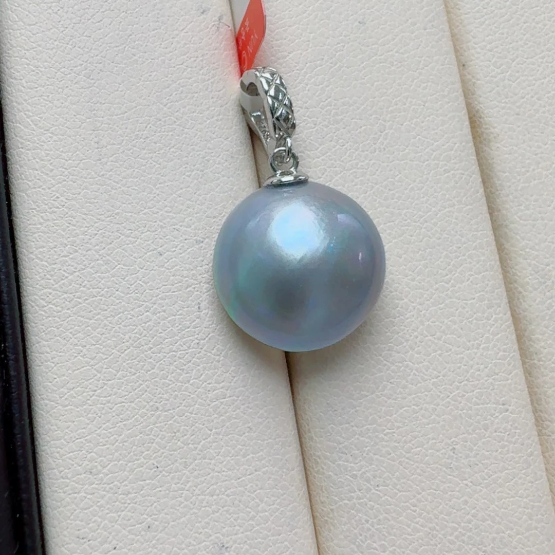 拼合珍珠（马贝珠）银S925镶嵌颈饰@@tt003