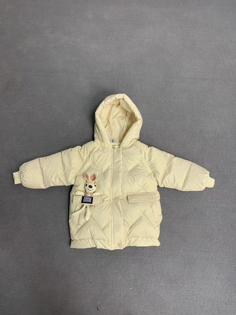韩版中长款秋冬领型冬季保暖时尚带帽棉袄棉服连帽女公主风