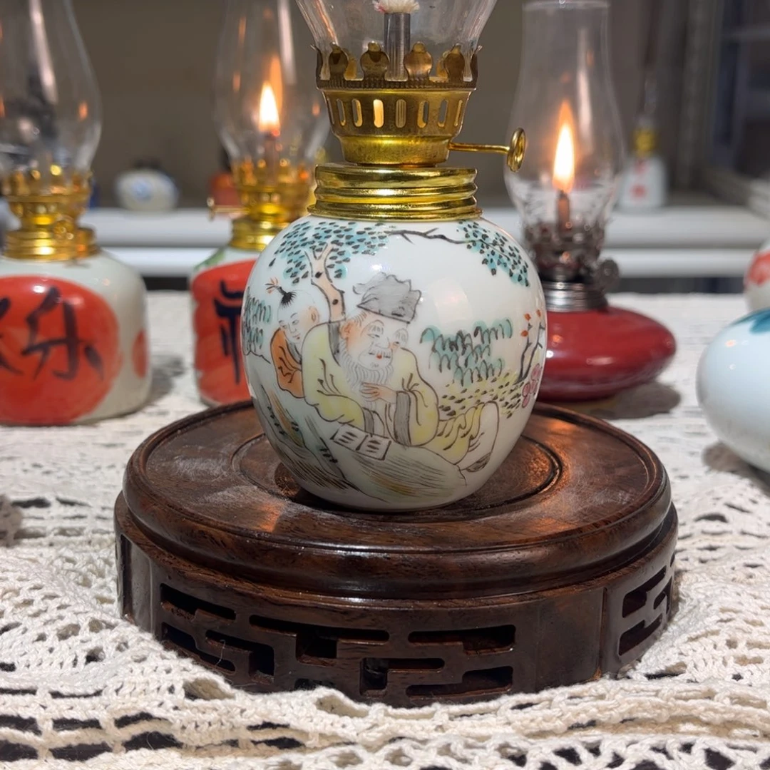 摆件景德镇陶瓷香薰灯