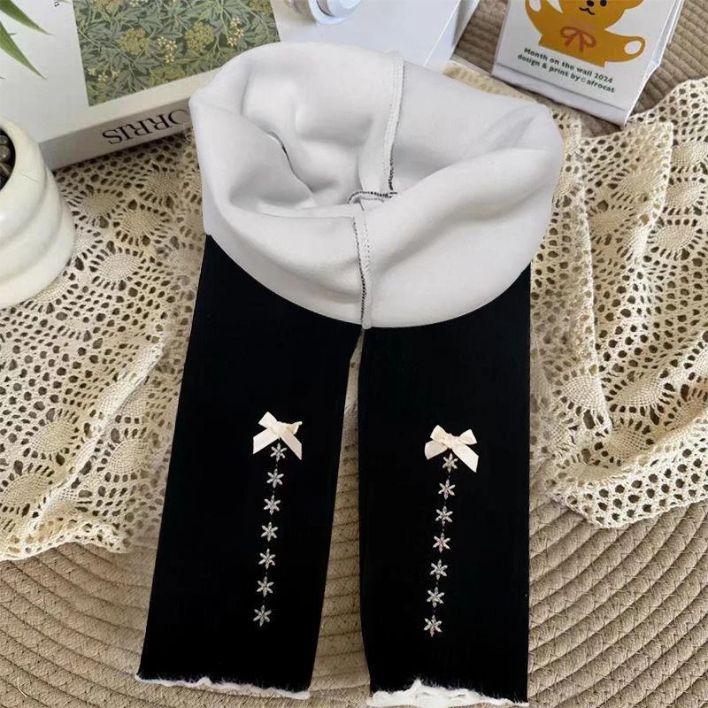 女童打底裤加绒加厚小女孩长裤儿童保暖外穿冬天宝宝一体绒保暖裤