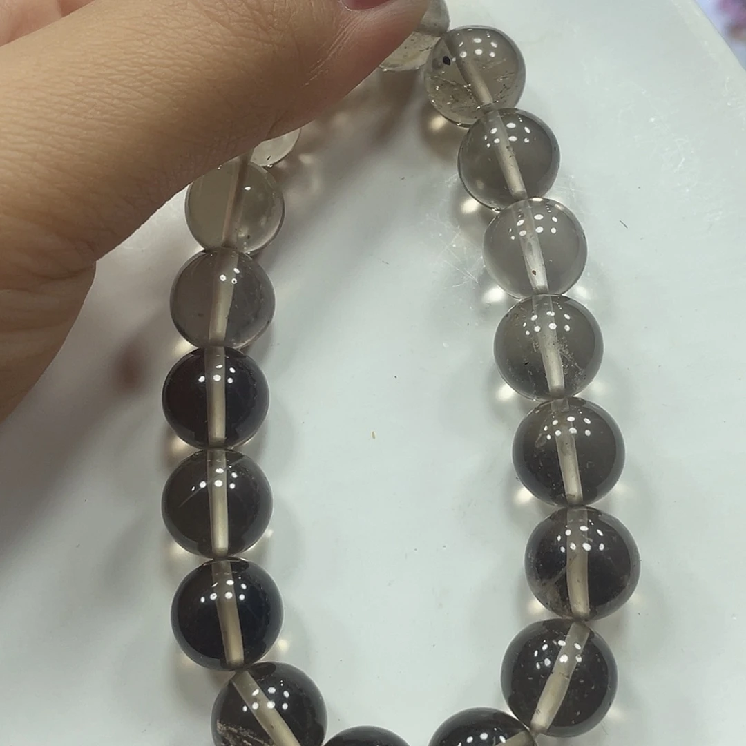 未镶嵌水晶手串浓茶色茶水晶12Ｍ