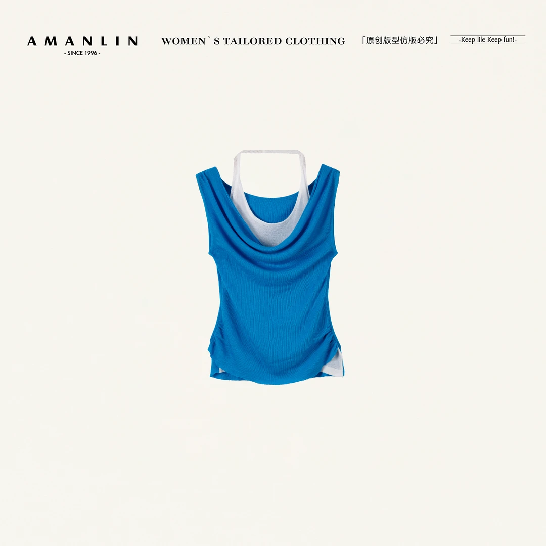 AMANLIN/阿谩琳琥珀流光上衣D599170