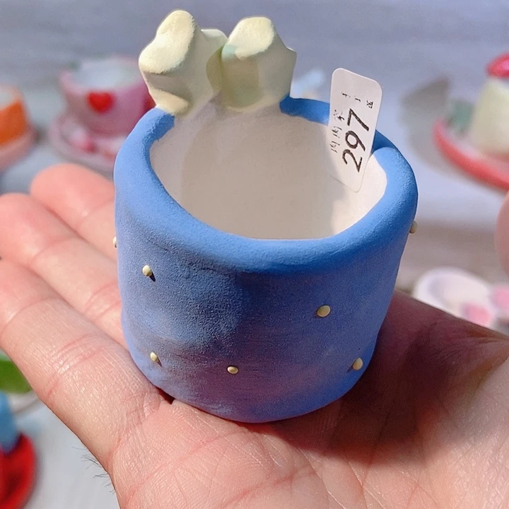 手工手绘盆 满29包邮！297