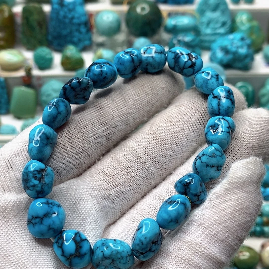 绿松石未镶嵌天然原矿 地大质检