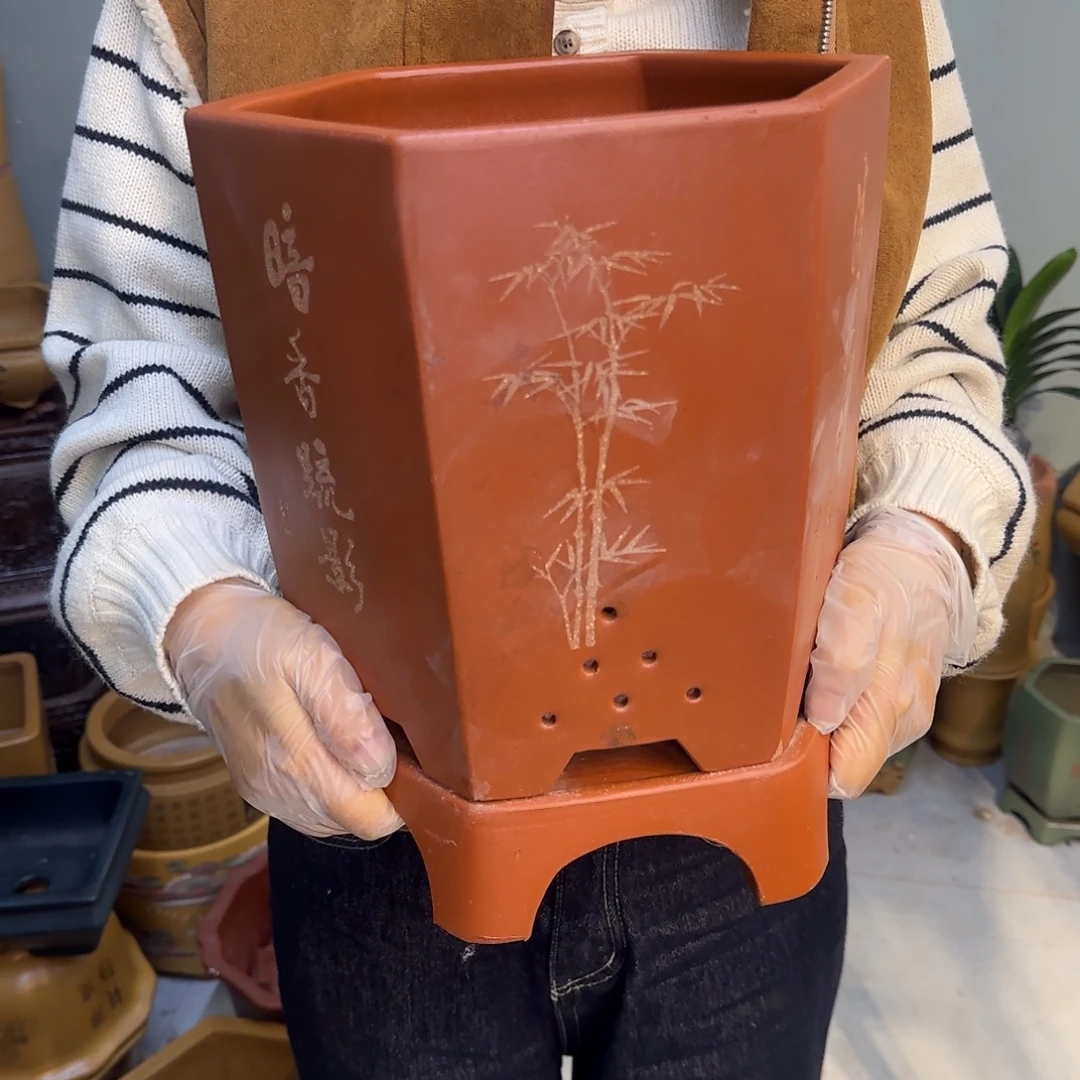 紫砂花盆紫砂口径20