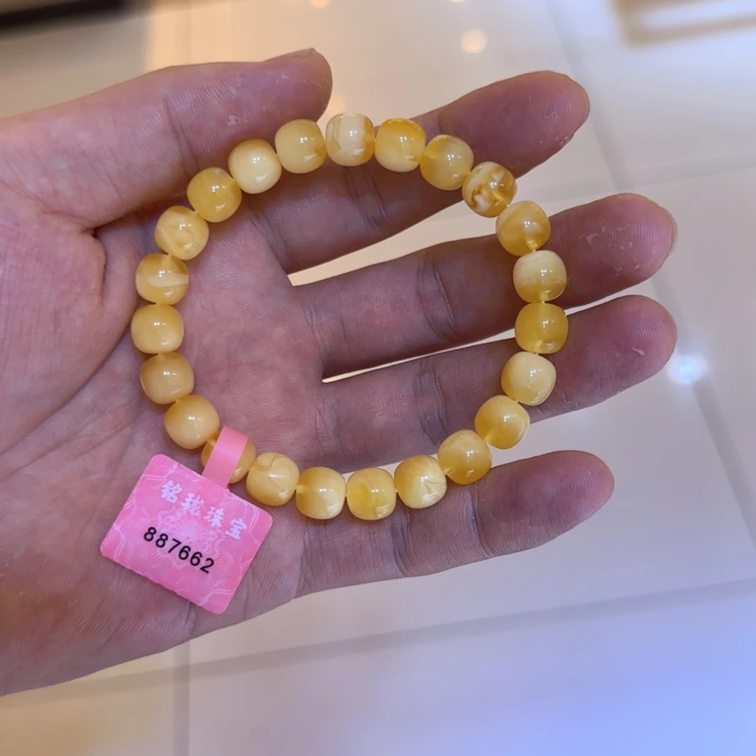 未镶嵌琥珀手链t****h蜜蜡