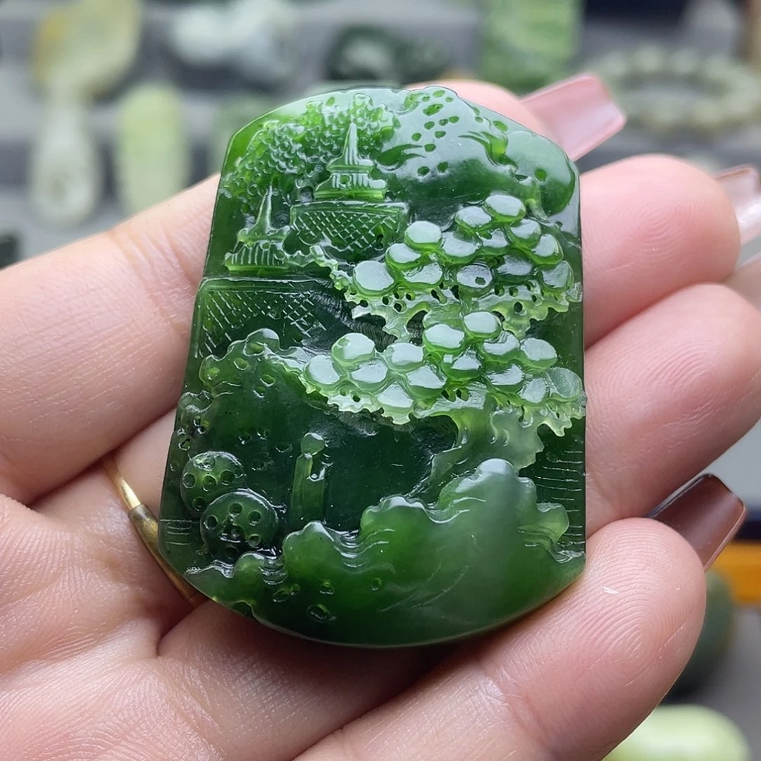 和田玉未镶嵌颈饰