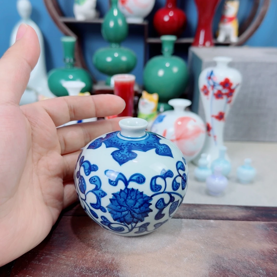 陶瓷手工小花器摆件