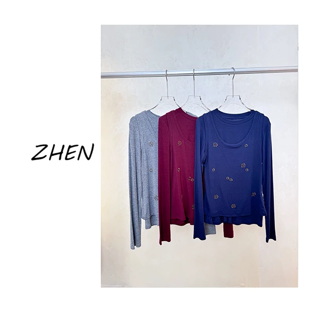 【ZHEN】25K01239 2025新款时尚气质休闲百搭衬衫上衣女