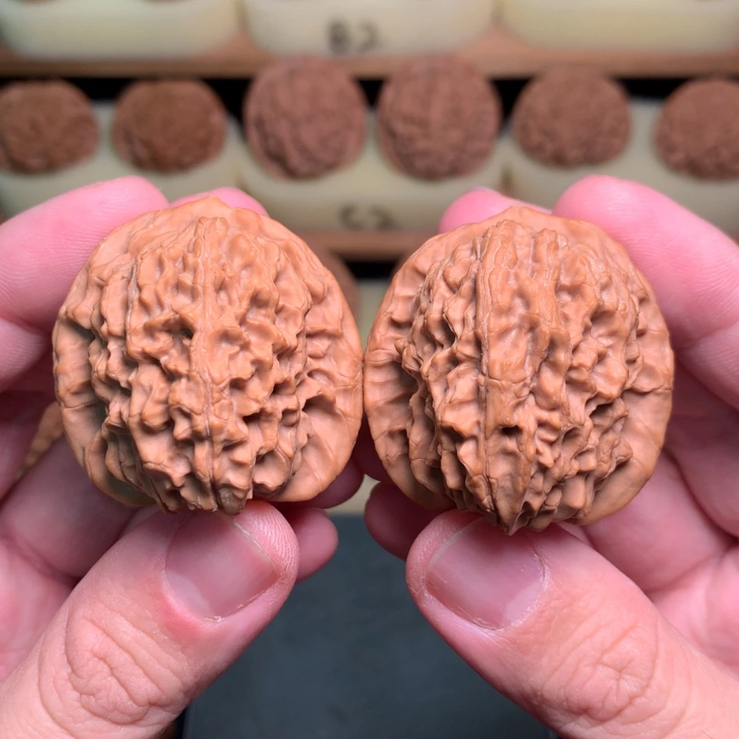 吊坠文玩核桃40全家福蓟县马老四全品45.5g