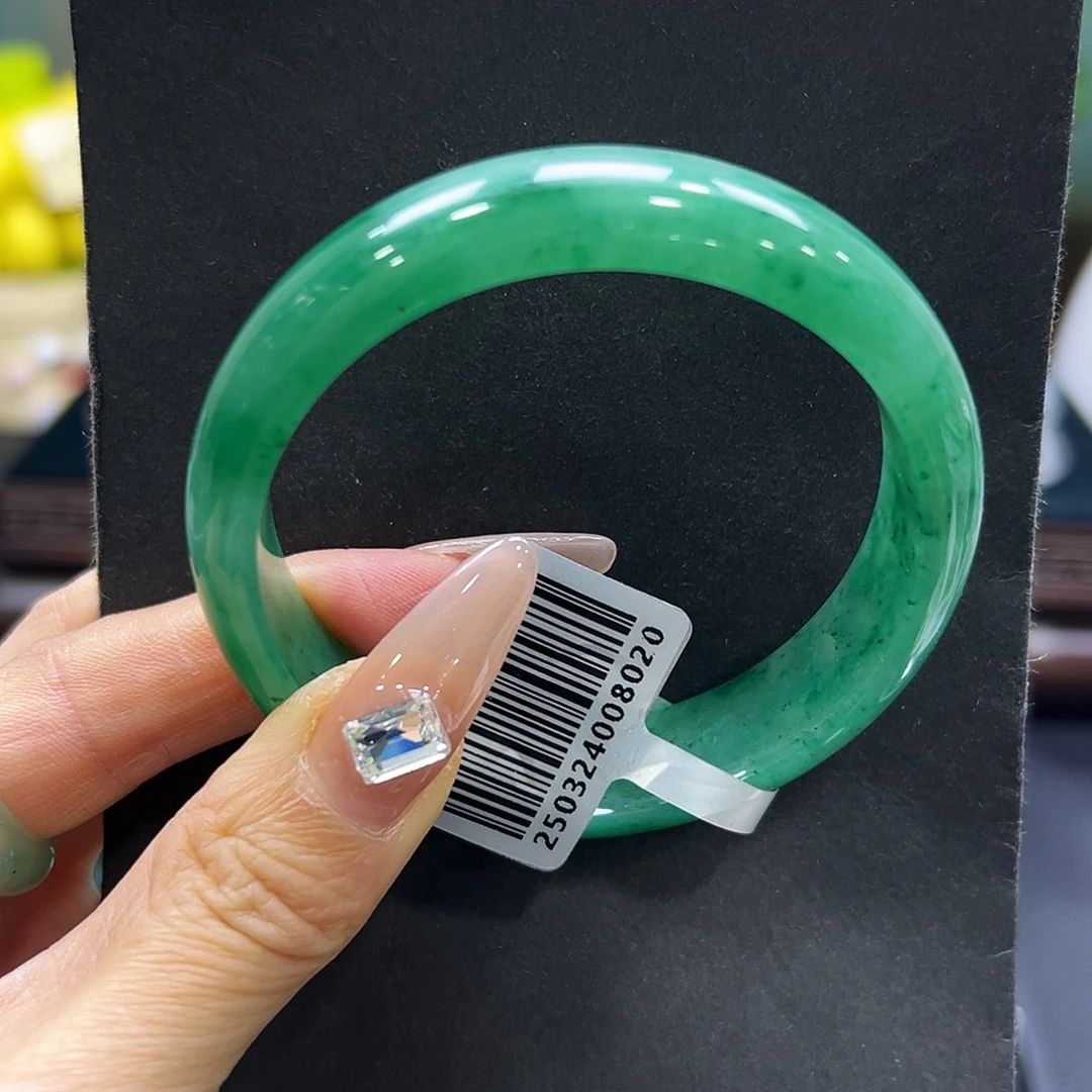 石英质玉（非洲翠）未镶嵌手镯58-59