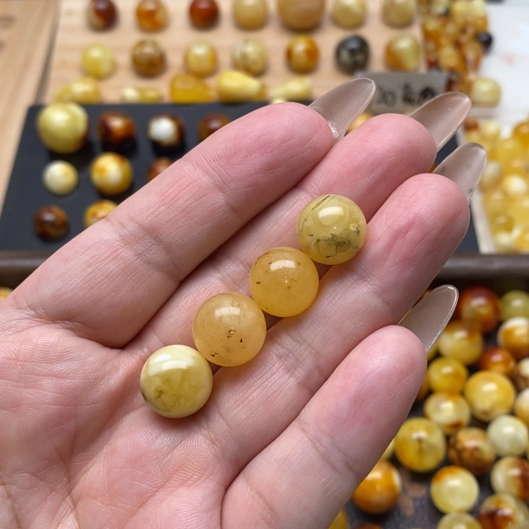 琥珀未镶嵌珠宝奇石蜜蜡12.5一组