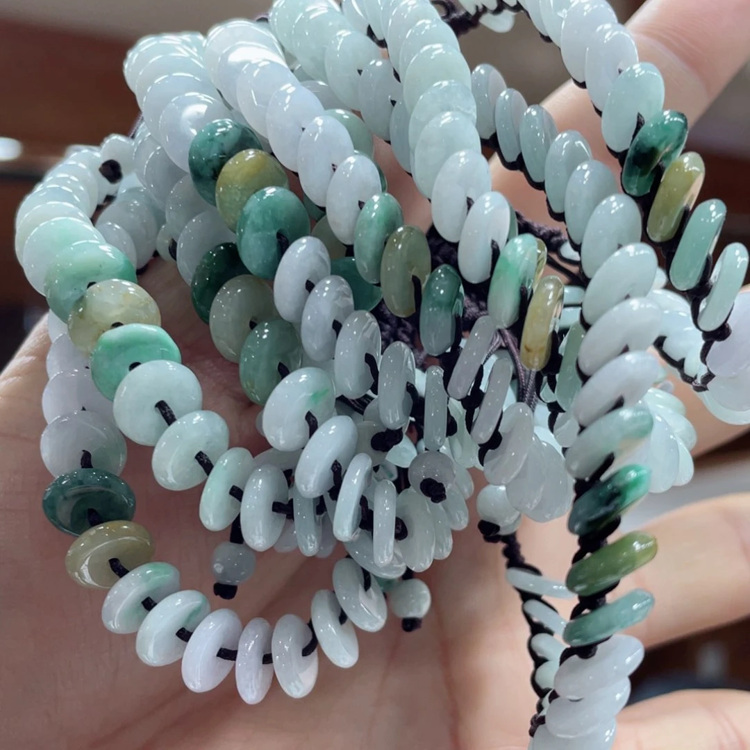 翡翠手链未镶嵌多样性发一件