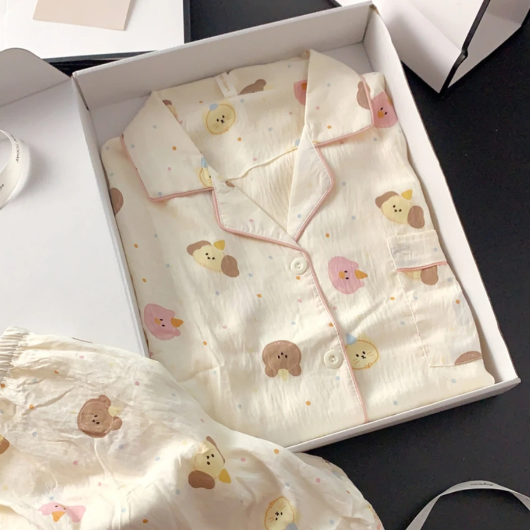 云朵棉睡衣女款爆款2025新款夏季女款可外出穿女士短袖短裤家居服