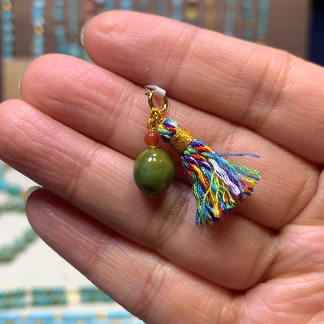 南红玛瑙银S925镀金镶嵌挂件