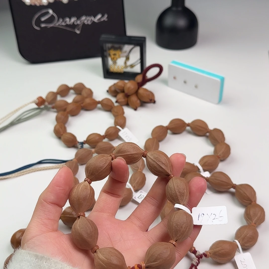 ღ***࿐橄榄核手串梅林铁核19×26