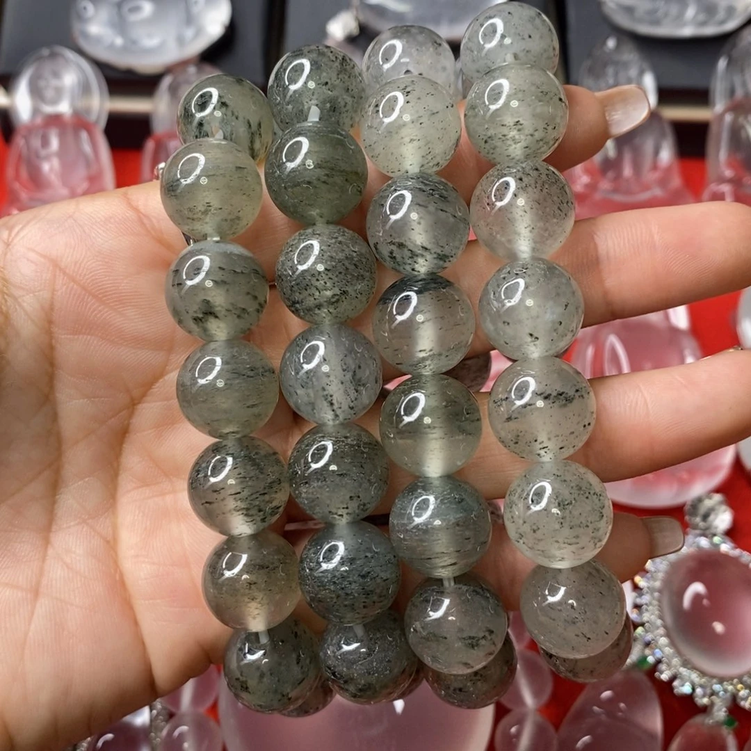 石英质玉未镶嵌手串卡14+